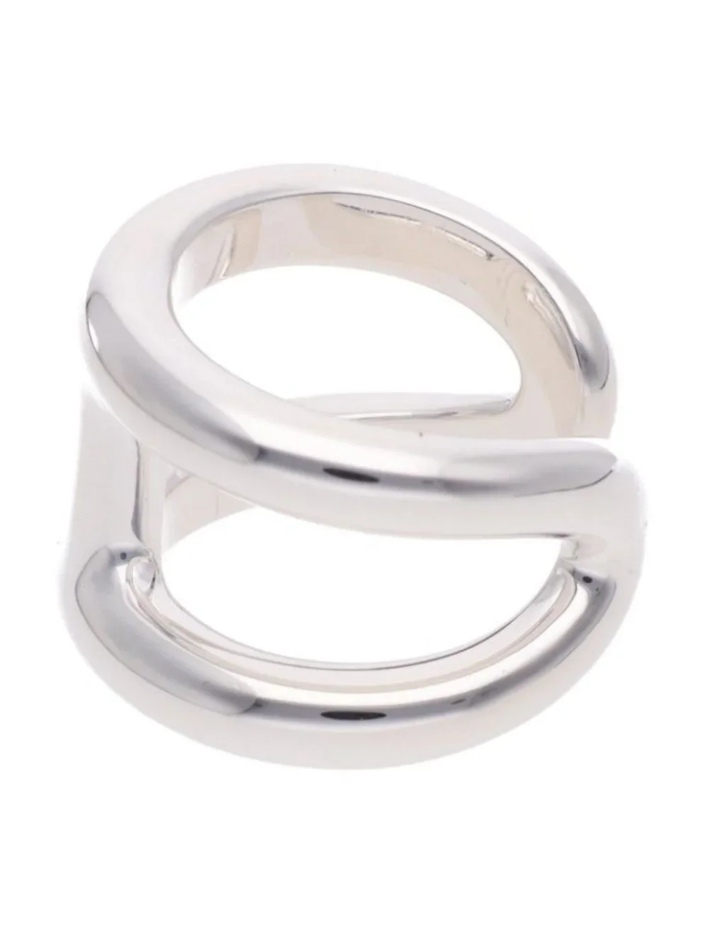 Hermes Osmose GM Silver Ring